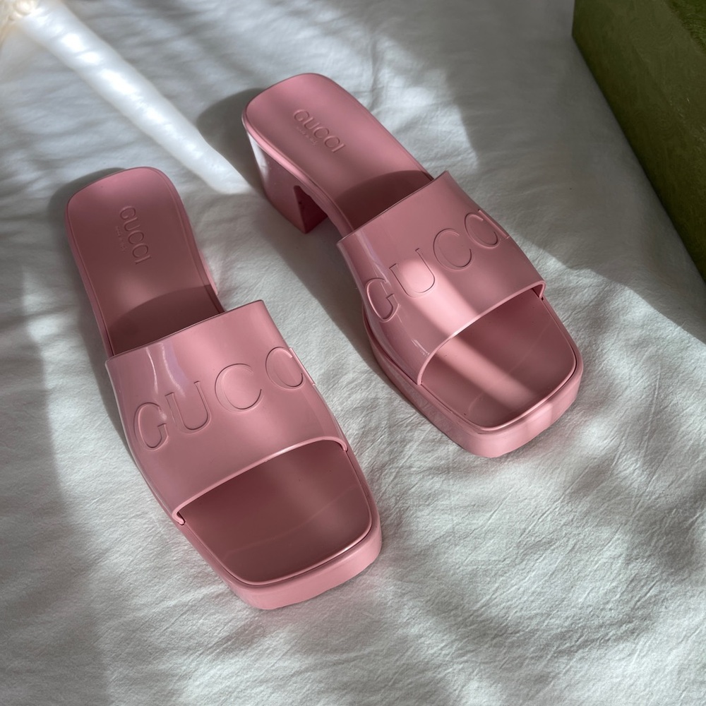Gucci Rubber Slide Sandal - Picture 8 of 9